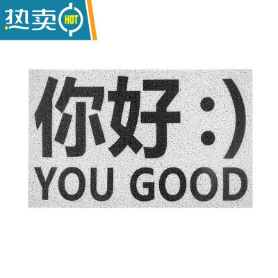 敬平 家用丝圈地毯防滑脚垫进门入户门加厚除尘地垫门垫防滑垫