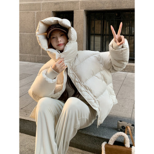 年新款女冬短款棉服加厚时尚棉衣韩版宽松设计感棉袄潮流外套