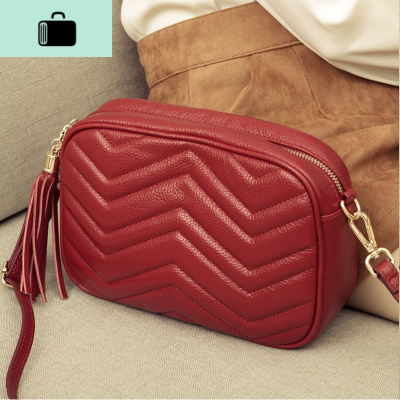 斜背包女韩版2020新款潮皮斜跨包女小包时尚流苏软皮单肩斜挎包NEW LAKE女斜挎包