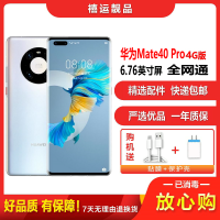 [二手95成新]华为Mate40 Pro 4G 秘银色 8G+256G全网通安卓手机6.76英寸屏麒麟9000 4G手机