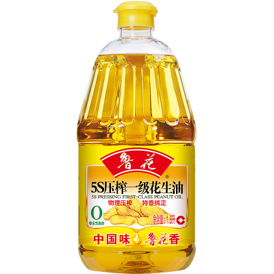 鲁花5S物理压榨一级花生油1.8L鲁花花生油家用厂家直发 1.8L