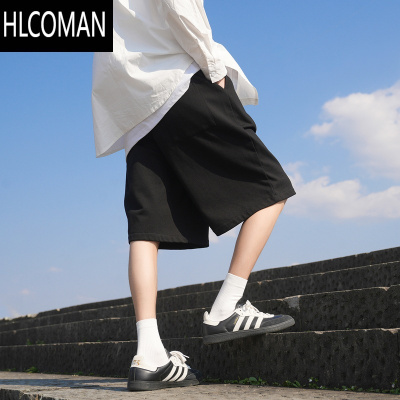 HLCOMAN@ 美式基础运动短裤男夏季宽松外穿休闲直筒五分裤子