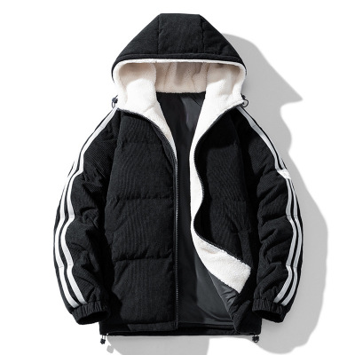 冬季男装加厚保暖韩版潮流连帽宽松羽绒服男有型穿搭潮牌男士外套