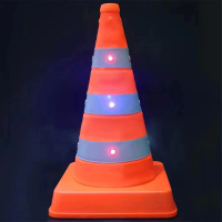 豫荣(YR)YR11109LED发光伸缩路锥便携式折叠大雾雨雪应急反光高速道路警示锥