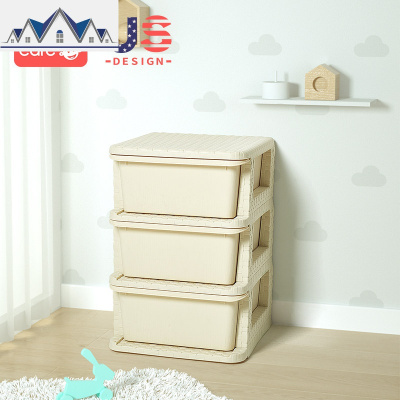 宝宝衣服收纳柜家用储物柜抽屉式塑料三层加厚玩具收纳箱 三维工匠