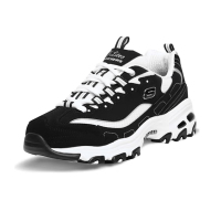 斯凯奇经典复古时尚绑带运动黑白熊猫款运动跑步鞋 66666179-BKW