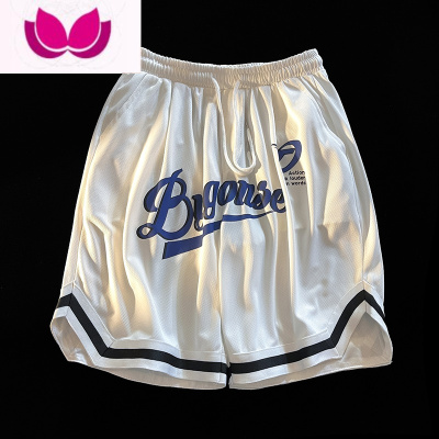 七斓美式高街潮牌篮球短裤男夏季薄款宽松运动裤韩版潮流休闲五分裤子