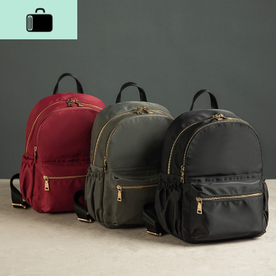 背包女双肩布包防水休闲潮轻便尼龙书包女牛津布大容量百搭旅行包NEW LAKE女士双肩包