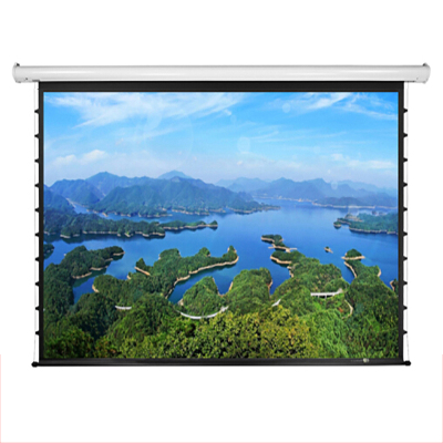 经科JK投影幕布YY1 MK3/YY1 MKIII 72寸4:3白塑拉绳电动遥控幕布