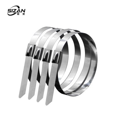 斯赞 304不锈钢扎带自锁式捆绑扎带 7.9*300mm 100条/包