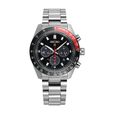 SEIKO精工三眼熊猫系列太阳能夜光防水男士石英表SSC915P1