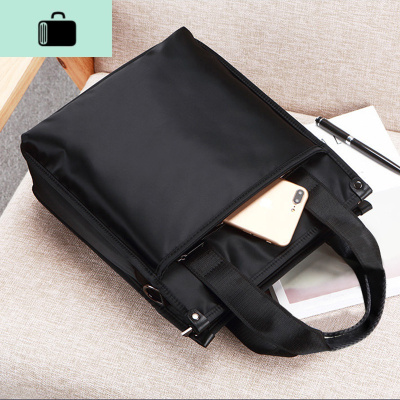 男士手提包牛津布休闲单肩斜挎包包公文包男韩版商务帆布包潮NEW LAKE