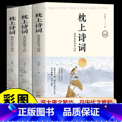 [正版]全3册 彩图珍藏版枕上诗词书系列一本书读懂美古中国枕上诗词大会飞花令浪漫诗词鉴赏书籍诗经唐诗宋词全集古代文化常