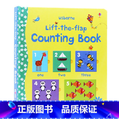 [正版]Usborne英文原版绘本 数字计数书 Lift-The-Flap Counting Book 0-3岁翻翻书