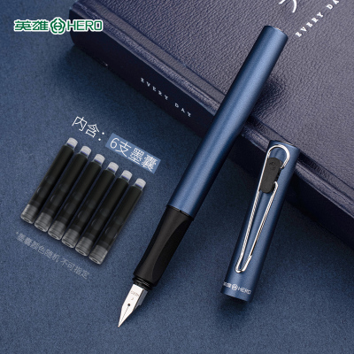 英雄(HERO) 钢笔E501 成人男女学生练字 文艺青年风格