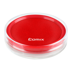 齐心 B3716 快干印台 大圆 红 红色