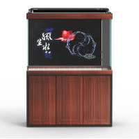 新款超白玻璃大鱼缸底过滤龙鱼缸生态金鱼缸免换水水族箱