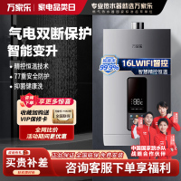 万家乐恒温燃气热水器16TP3 16升即热强排式 WIFI手机操控 健康抑菌 天然气TP3