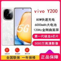 vivo Y200 繁花 12GB+512GB 骁龙6 5G芯 6000mAh电池 80W充电 5000万高清影像 44W闪充 5G 手机