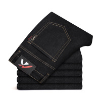 []新款秋冬牛仔裤男中年百搭简约弹力耐磨高品质商务男装