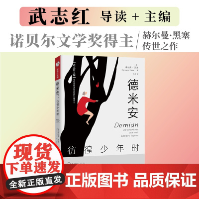 德米安:彷徨少年时 赫尔曼·黑塞, 译者:任兵, 主编:武志红 北京联合出版有限公司 正版书籍