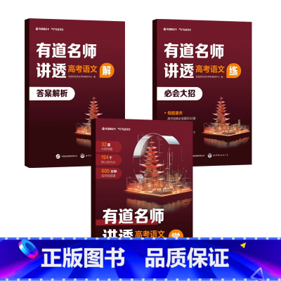 有道名师讲透 [高考语文] 语文 [正版]赠网易有道视频有道名师讲透高考语文高中重点学透视频讲解专题结论解析教辅知识清单