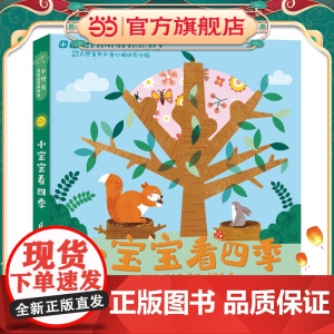 正版童书 小宝宝看四季 小竹马早教启蒙纸板书 0-3岁亲子共读绘本