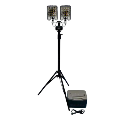 简鼎 JD6813A DC18.5V 2000W IP65 锂电池供电 LED 移动抢修灯(计价单位:台)黑色