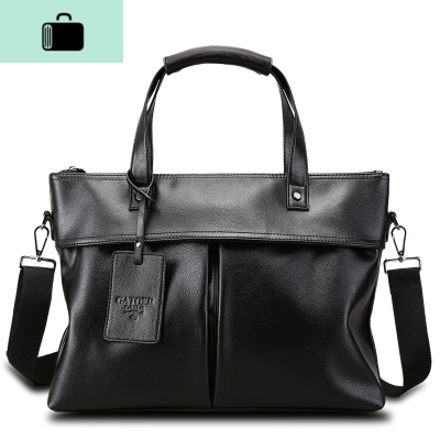 斯菲男士手提包软皮商务男包横款单肩斜跨休闲包包公文皮包大容量NEW LAKE男士单肩包