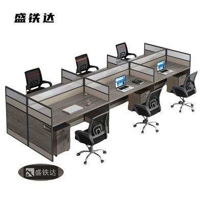 盛铁达 王字型六人位3600*1200*1100mm STD-XXPF06 张