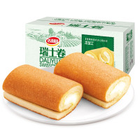 达利园 香蕉味瑞士卷3斤整箱 1500g 蛋黄派早餐食品零食手撕面包点心面包糕点