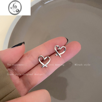 JiMi甜酷辣妹~镂空爱心无耳洞耳骨夹女简约冷淡风耳夹2023年新款耳饰