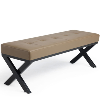 芙瑞塔长条椅驼色120*40*42cm个