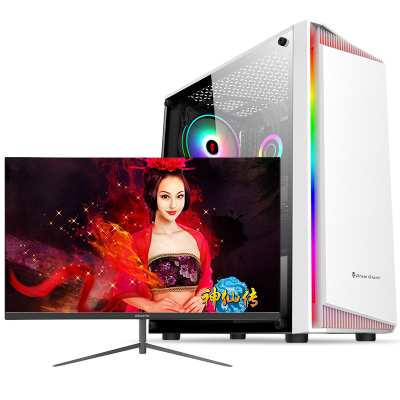  铭能 i7四核/GTX1650 4G独显/16G内存/480G固态 台式机 台式电脑 组装机 组装电脑主机 家用办公电脑 商务娱乐炒股 学生直播网课电脑 电竞游戏电脑+24英寸全套