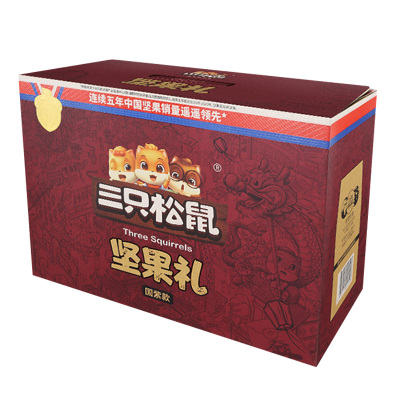 三只松鼠纯坚果礼盒混合零食大礼包坚果炒货坚果礼盒2432g*1盒