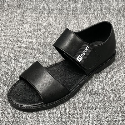 大码48码皮凉鞋男牛皮新款休闲男鞋夏季外穿罗马鞋防滑沙滩鞋