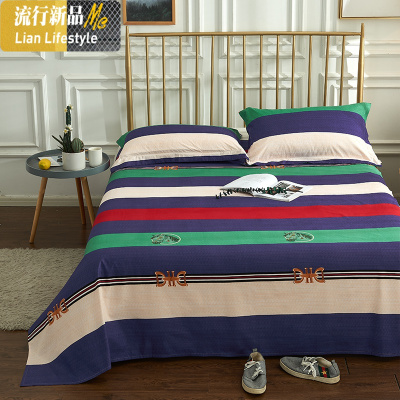 家纺 时尚印花磨毛单被套单件床单多珍纺 单套件多色可选 三维工匠床品套装