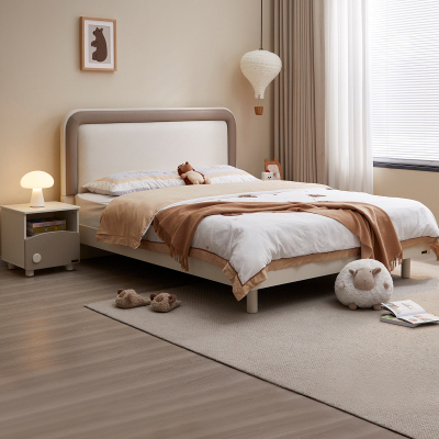 全友家居现代简约儿童软包床男孩次卧室青少年单人床