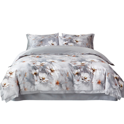 金丝莉(kintheri) 数码印全棉四件套 墨染山水 规格200×230cm 2300G