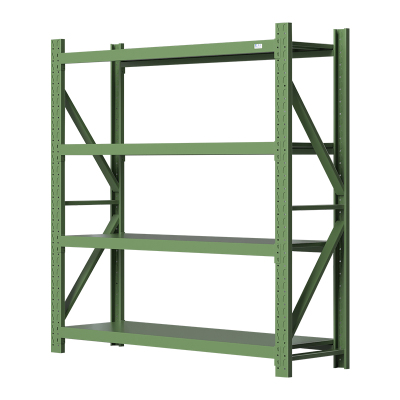 臻远 ZYJJ-HJ-004 仓储货架中型货架绿色主架2000*600*2000mm/200kg
