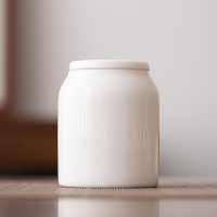 佳德美羊脂玉A型茶叶罐密封罐大号大容量储物罐茶具配件