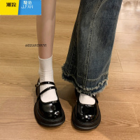 聚范jk百搭棕色厚底小皮鞋女2024新款春季英伦风日系玛丽珍单浅口鞋子