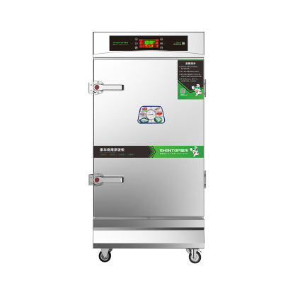 圣托(Shentop)全自动蒸饭柜商用 蒸饭车 电热蒸包炉 多功能馒头蒸箱 10盘饭堂蒸饭机