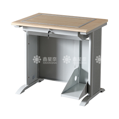 鑫星奈XXN4012419 隐藏式翻转电脑桌培训桌教室机房多媒体学习桌办公桌C款单人位