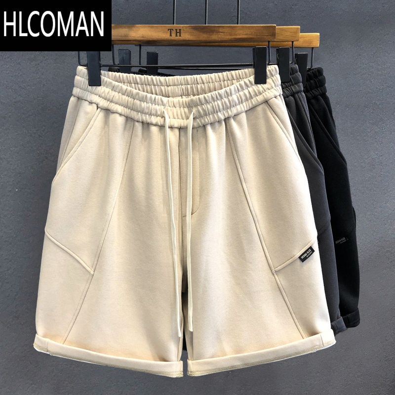 HLCOMAN高品质极简运动短裤男士休闲裤夏季宽松针织卫裤男生五分裤子
