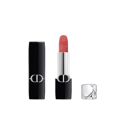 Dior 迪奥烈艳蓝金口红全新丝绒 迪奥772#干枯玫瑰 温柔豆沙色 提升气色显白3.5g