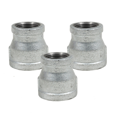 建支 国标热镀锌异径管箍 变径管古 大小头 玛钢 40*32mm 10个