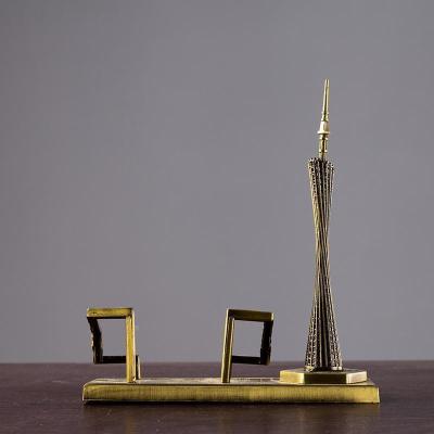 美帮汇广州塔模型小蛮腰合金摆件 金属工艺品 家居装饰品客厅酒柜办公室