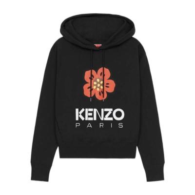 高田贤三(Kenzo)女款运动卫衣长袖连帽带抽绳休闲百搭圆领棉质舒