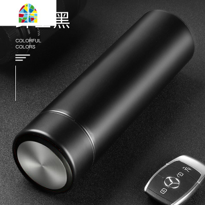 智能保温杯男士女学生不锈钢大容量杯子创意个性潮流便携茶杯定制 FENGHOU 热情红